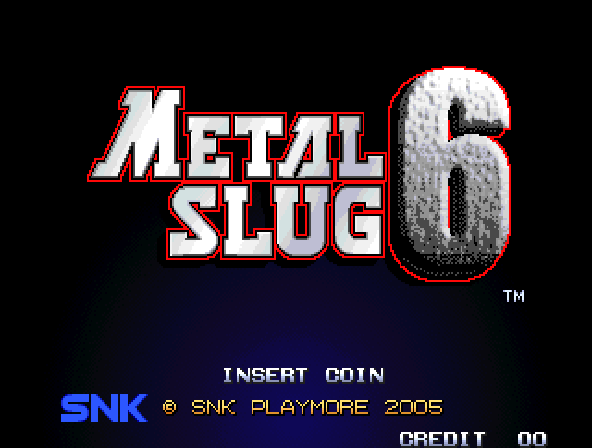 Metal Slug 6 (Metal Slug 3 bootleg) Title Screen